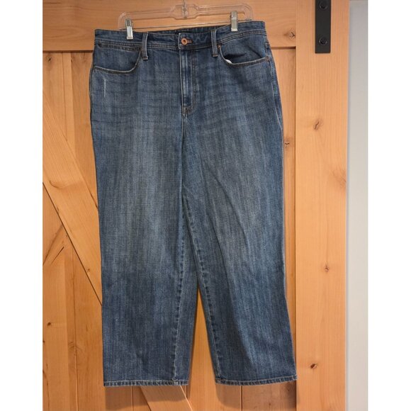 Talbots Womens Jeans Blue Size 14 Stovepipe Jean Stretch Denim 36x25" - Picture 1 of 15